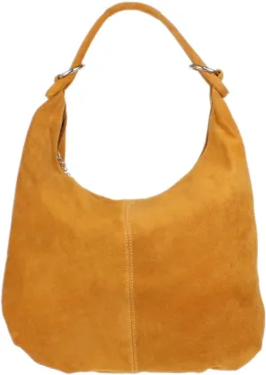 Girly HandBags Womens Hobo Italian Suede Genuine Leather Shoulder Bag