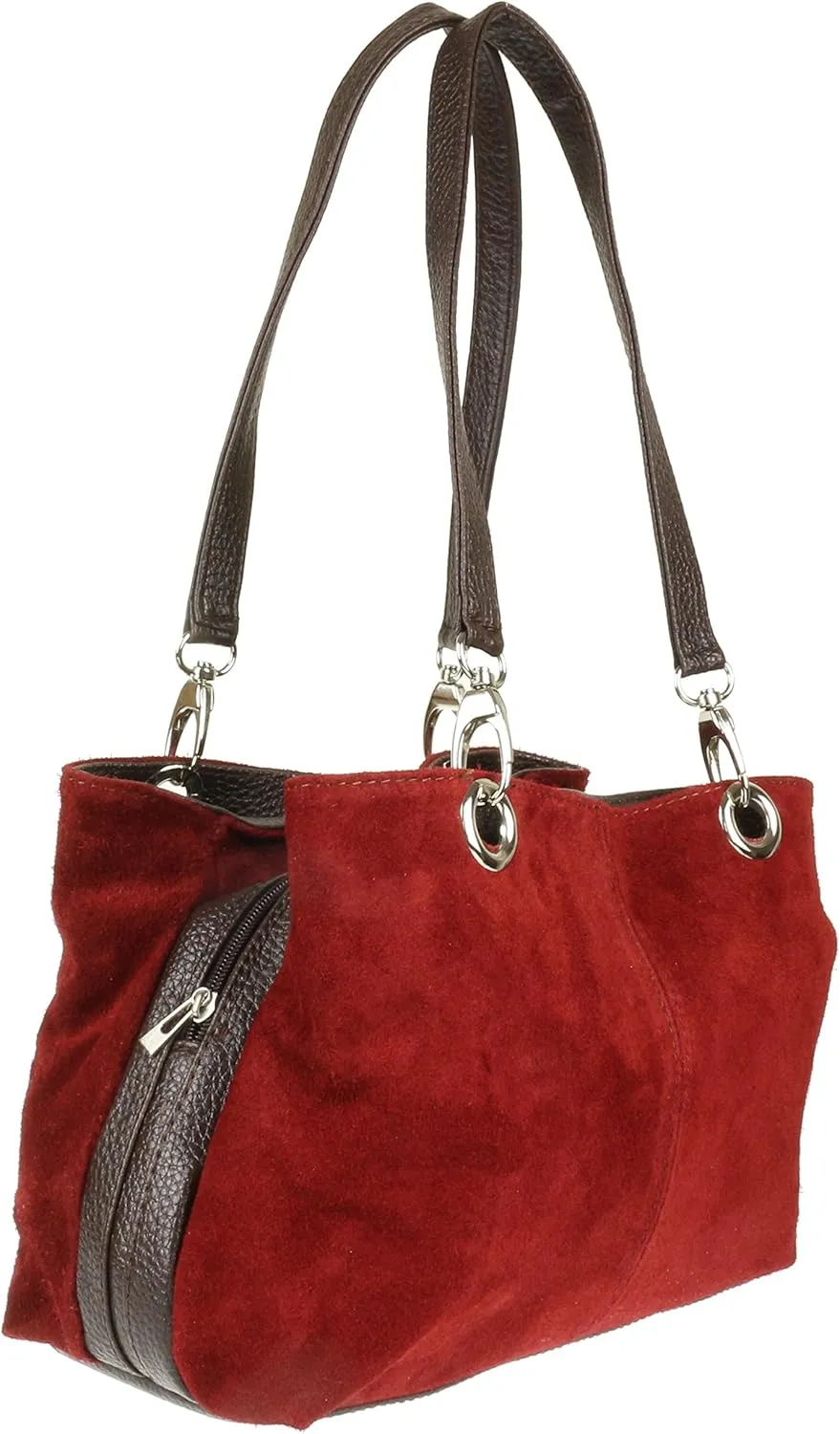 Girly HandBags Womens Italian Suede Leather Shoulder Bag