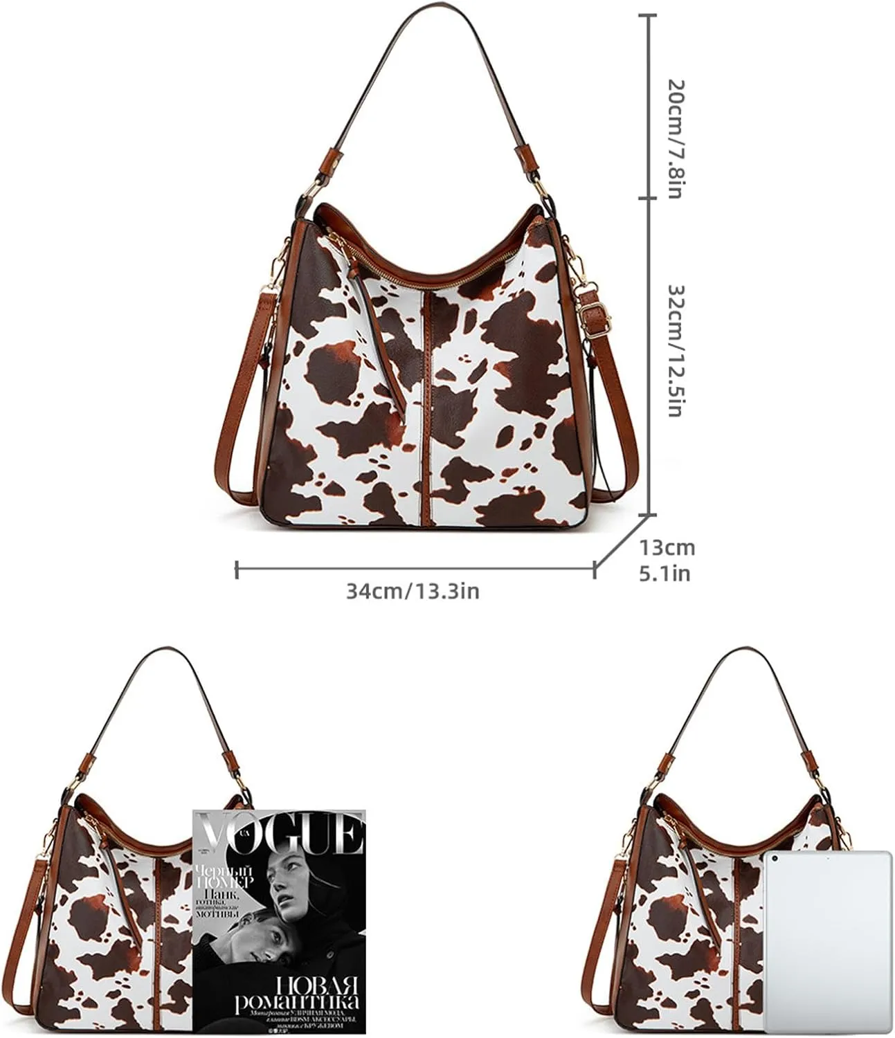 GOIACII Leather Tote Bag for Women - Shoulder Bag with Top Handle
