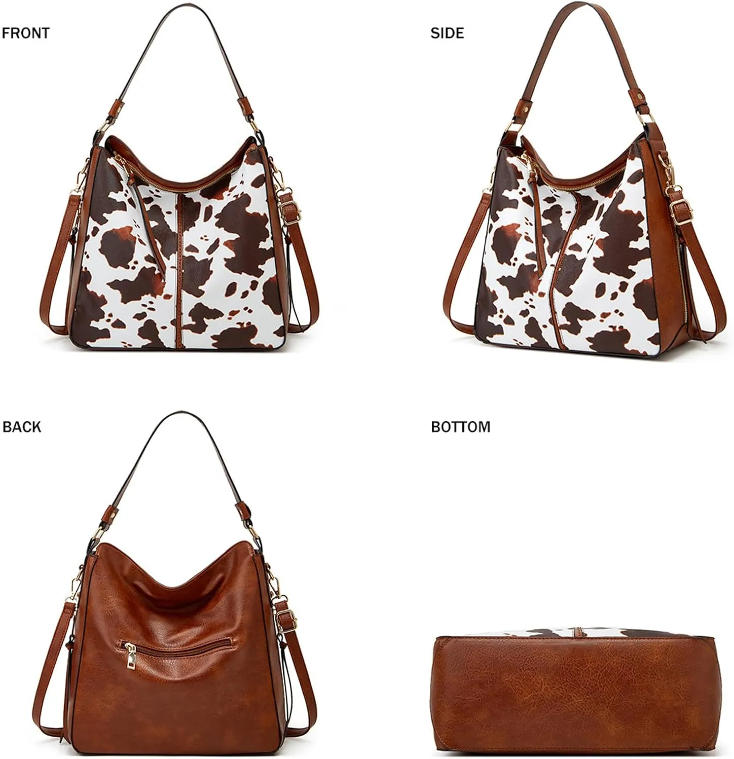 GOIACII Leather Tote Bag for Women - Shoulder Bag with Top Handle