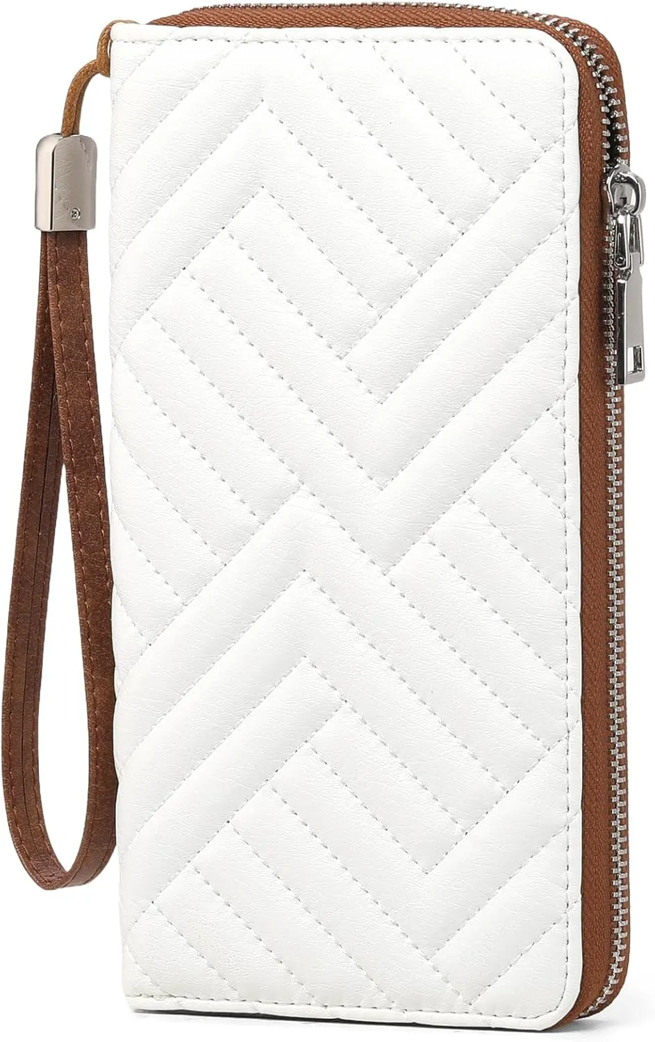 GOIACII Womens Wallet RFID Blocking Leather Large Capacity Long Purse Card Clutch Wristlet