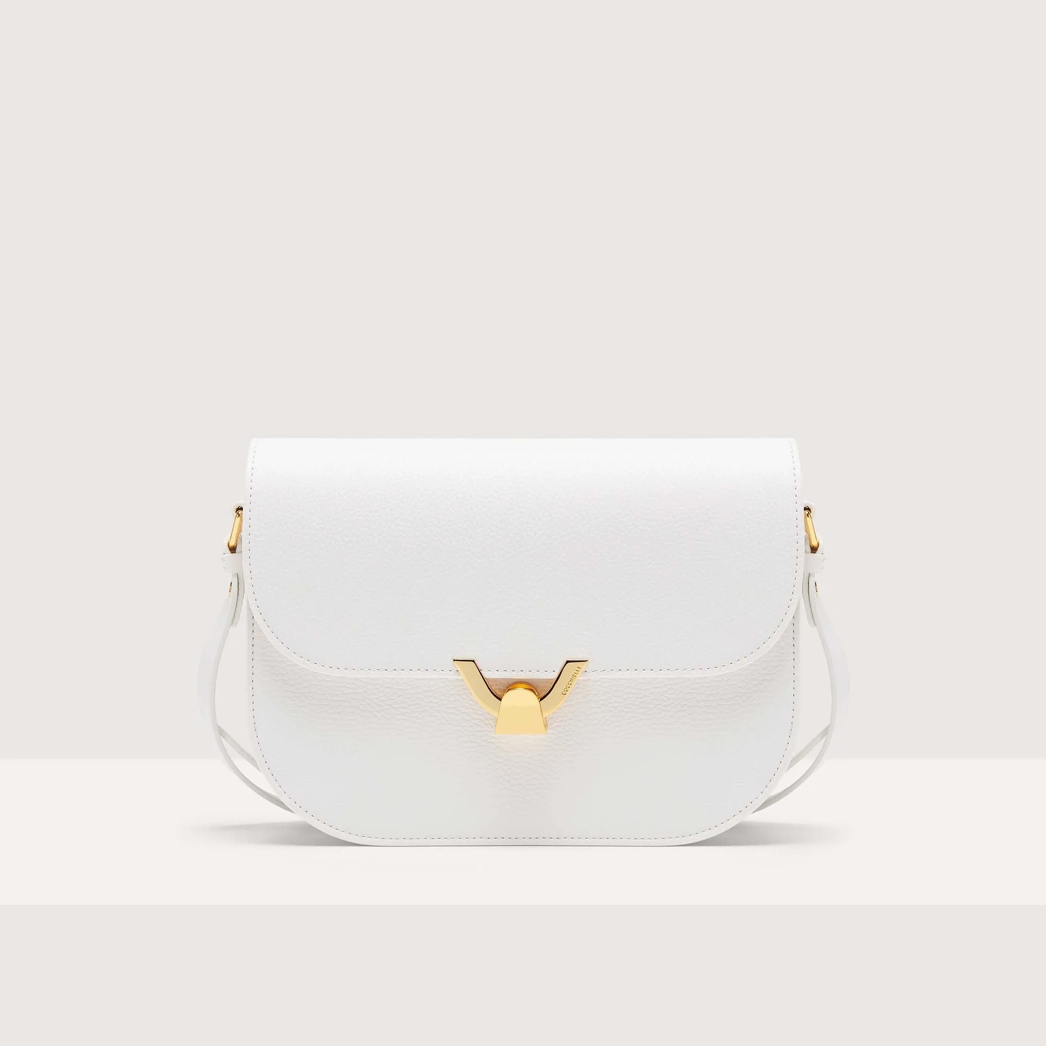 Grained Leather Crossbody Bag Dew Medium