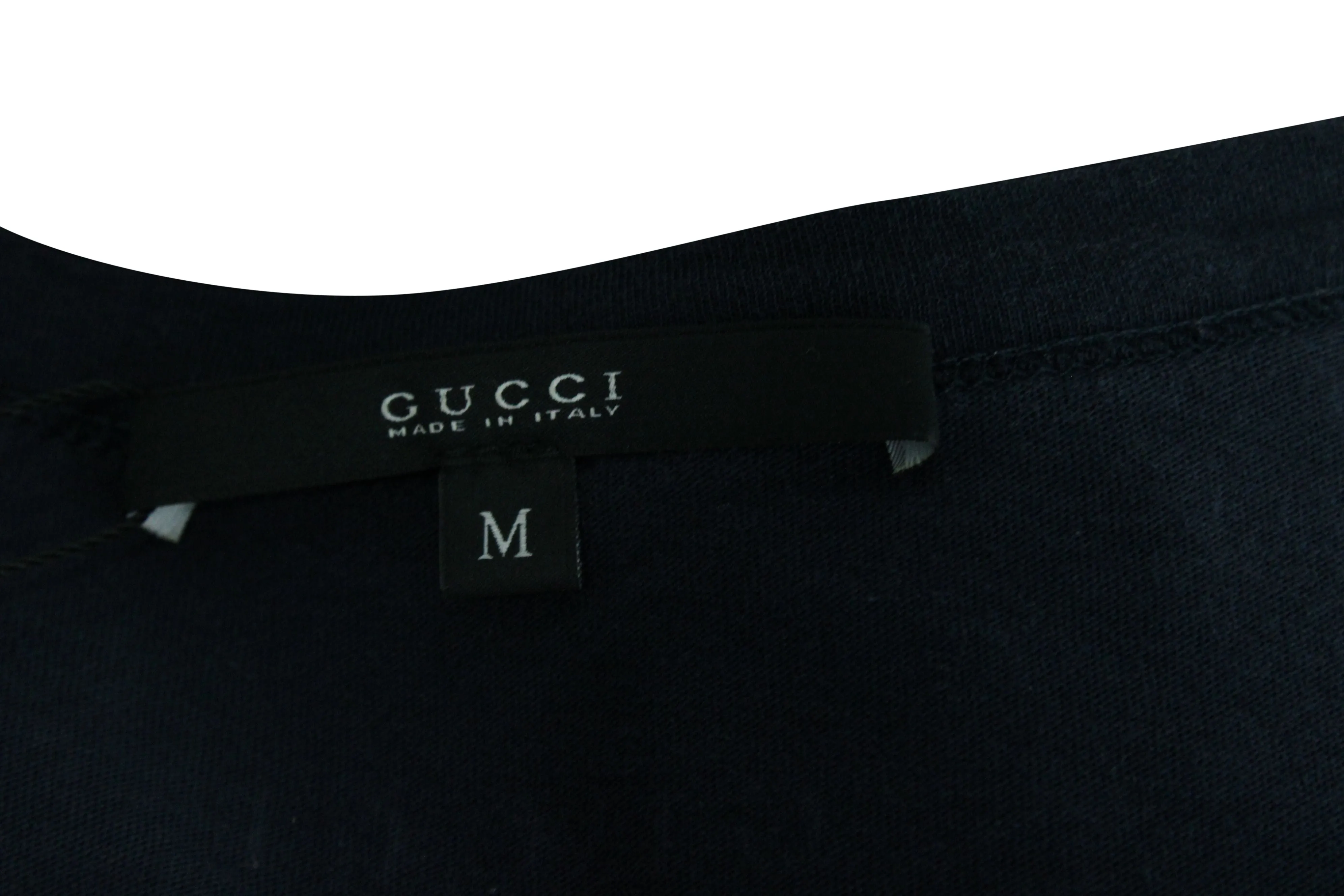 Gucci x Kris Knight Butterfly Tee Shirt in Navy Blue Cotton