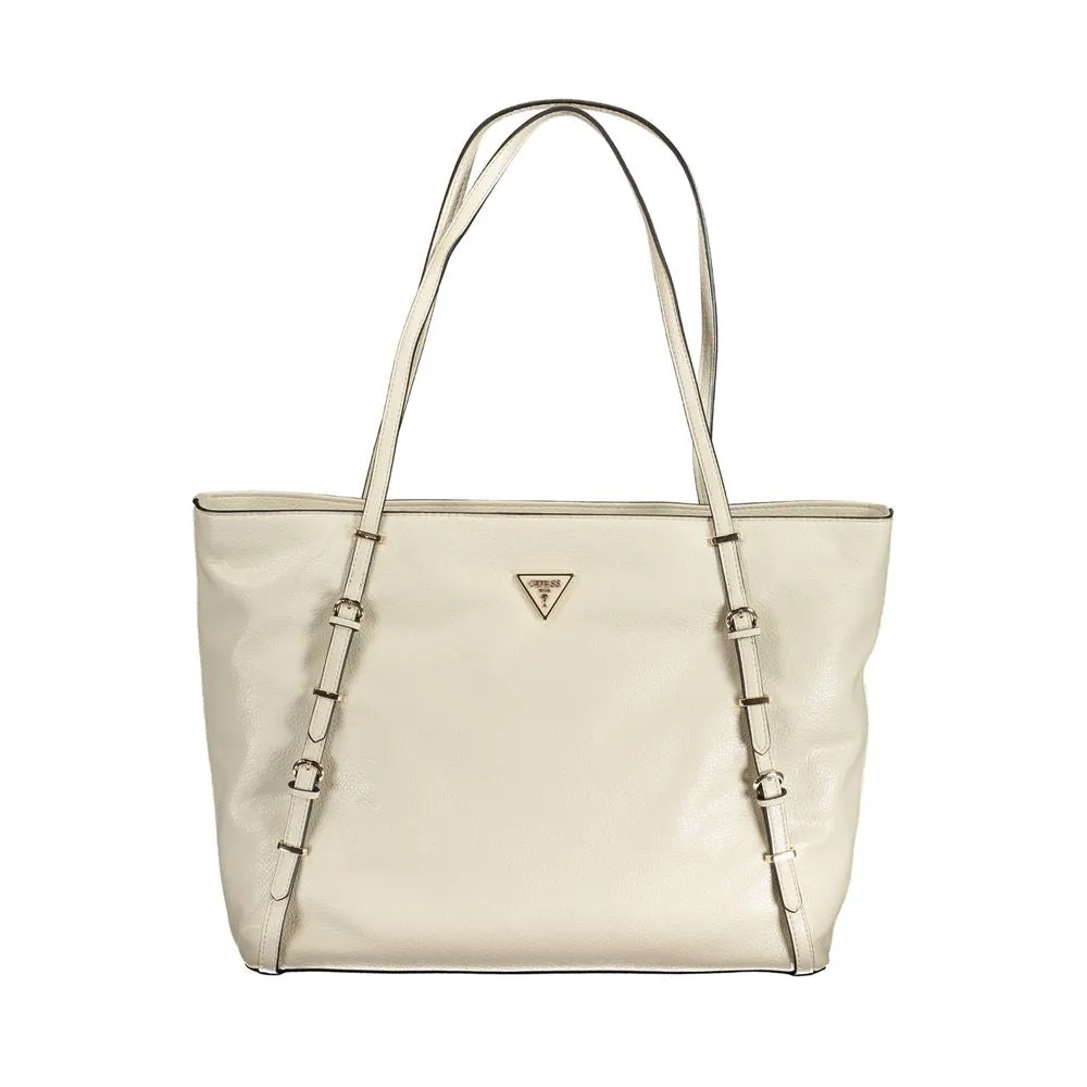 Guess Jeans Beige Polyethylene Handbag