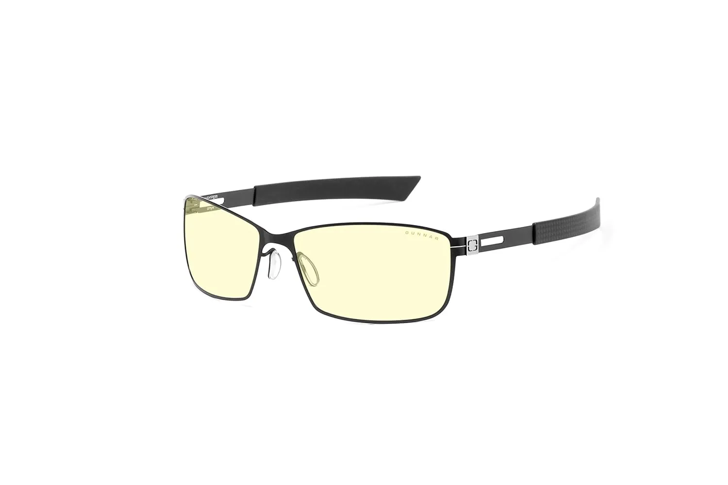 GUNNAR - Premium Gaming and Computer Glasses - Blocks 65% Blue Light - Vayper, Onyx, Amber Tint