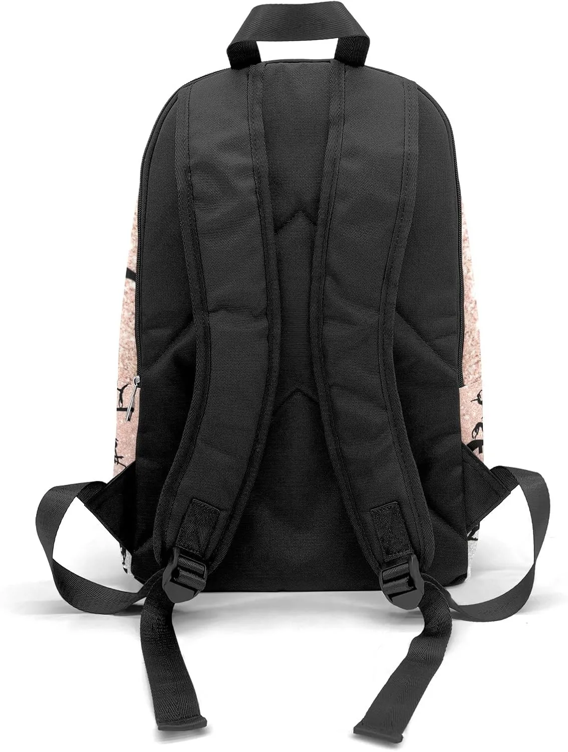 Gymnastic Moves Pink Grey Glitter Personalized Backpack for Teen Custom Travel Backpack for Boys Girs Bookbag Casual Bag Name Gift, Design 1, EU5566SS
