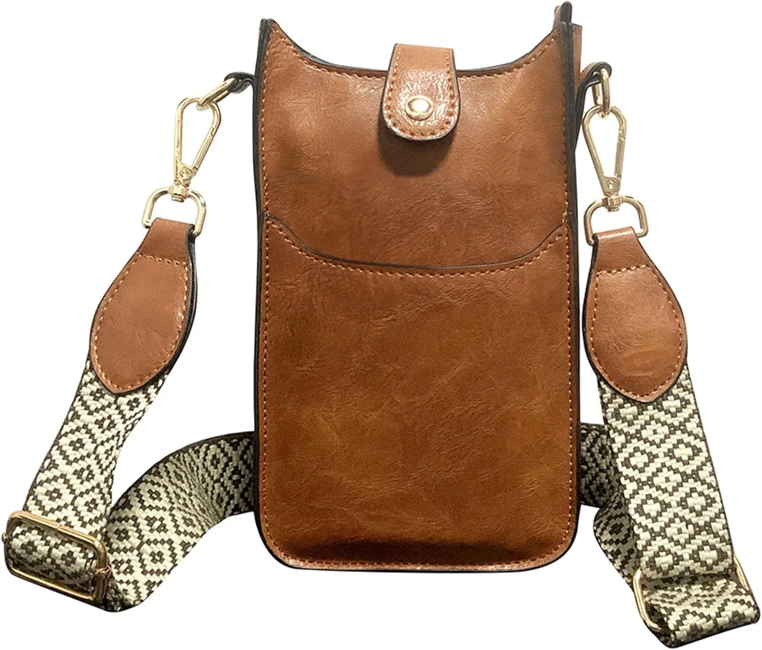 HAIBOLAN Small Crossbody Bags for Women Cell Phone Purse Holder Wallet with Adjustable Guitar Strap