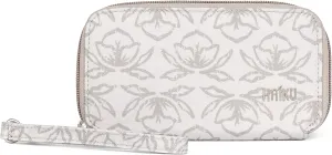 HAIKU Intrepid Small and Slim Women's Wristlet Wallet, Clutch Purse, Zip Around RFID-Blocking Credit Card holder, and ID Holder, Geo Tulip Print