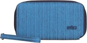 HAIKU Intrepid Small and Slim Women's Wristlet Wallet, Clutch Purse, Zip Around RFID-Blocking Credit Card holder, and ID Holder, Sapphire