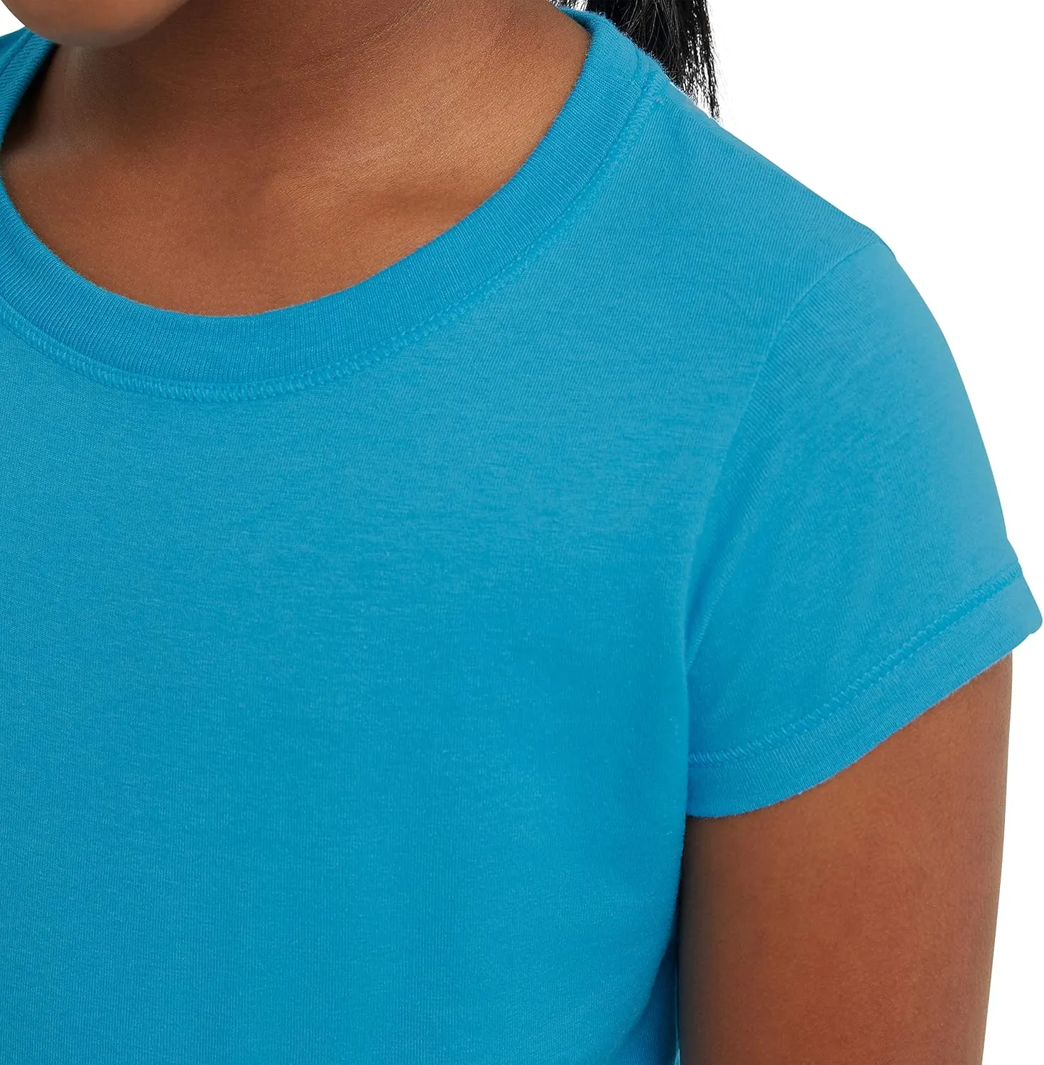 Hanes Girls' Jersey Cotton Tee (Pack Of 2)