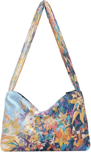 Hare Plush Underarm Bag Women's Tote Handbags Fluffy Shoulder Bag for Autumn and Winter