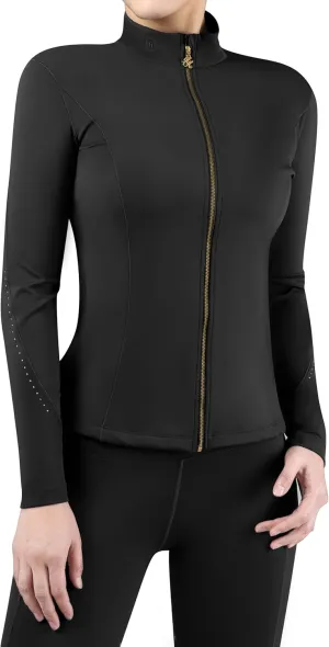 Harrison Howard Women's Lightweight Athletic Jacket With Long-Sleeve and Full Zip Warm Equestrian Horse Riding Jacket