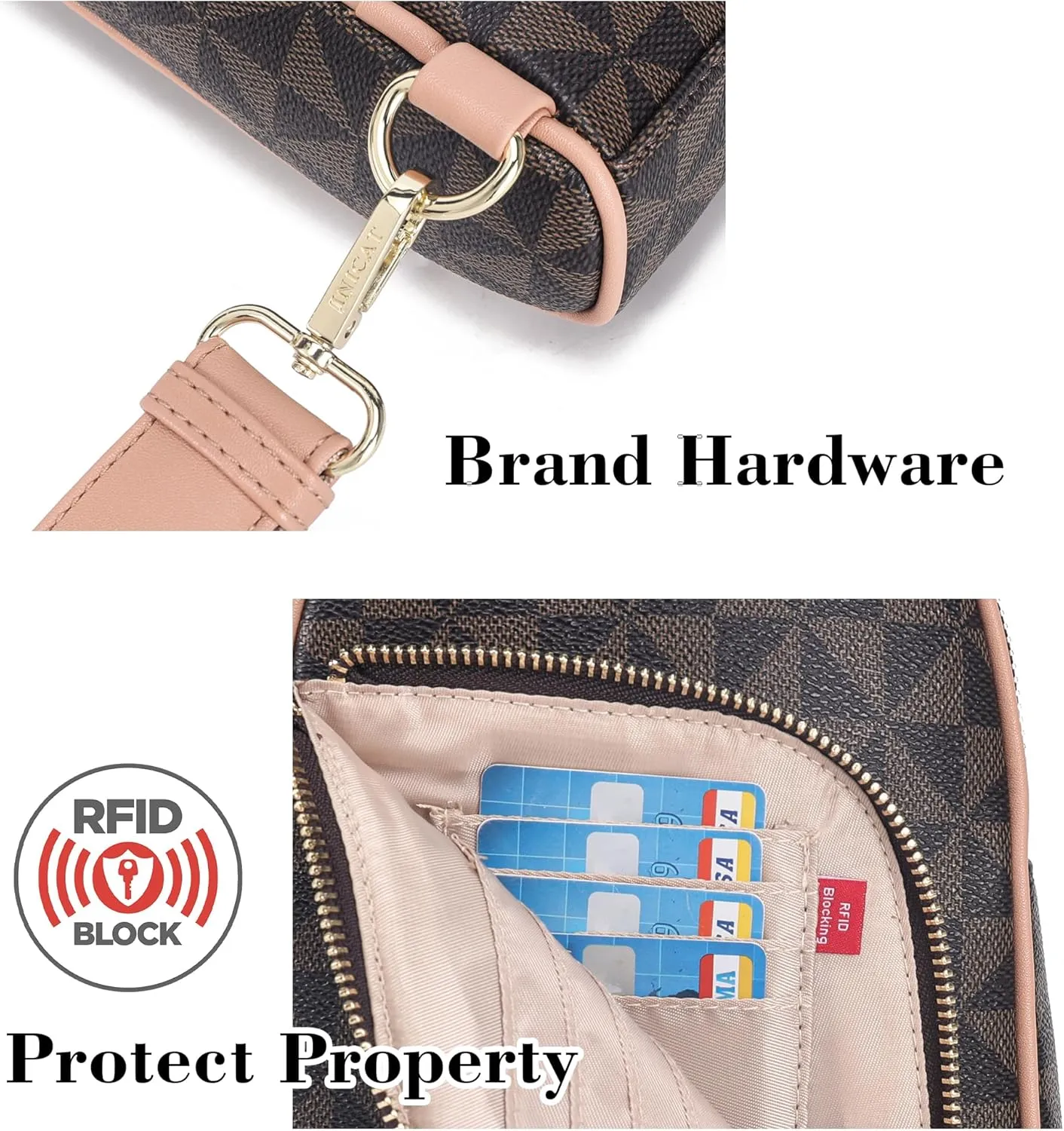 Haytijoe RFID Blocking Crossbody Bags for Women Travel Small Sling Bag Leather Cross Body Bag for Woman Fanny Packs Chest Bag
