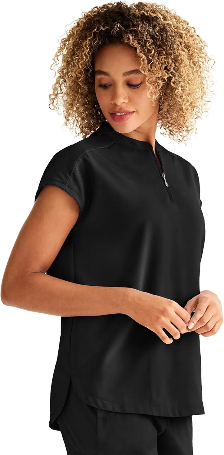 Healing Hands Women Medical Scrub Top Sandy Top with 2 Pockets, Moisture Wicking, 360° Stretch and Recycled Fiber - 2286