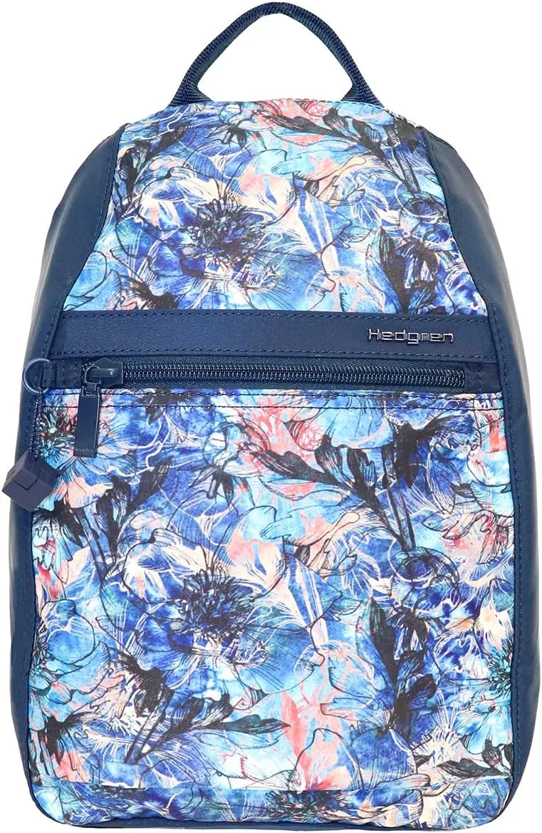 Hedgren Vogue Sm RFID Backpack, Shadow Floral Blue