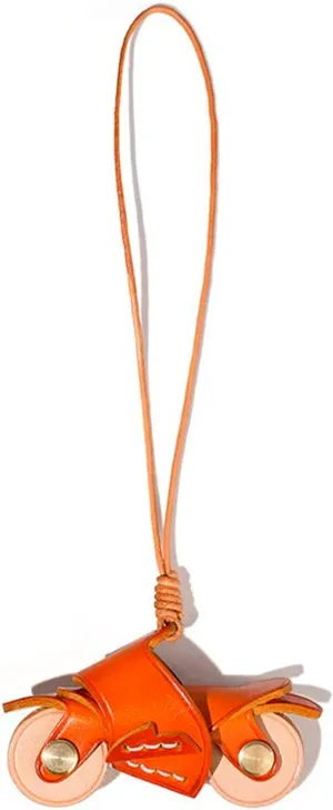 Hermes handmade vegan leather bag pendant, handbag and accessories - Fashion motorcycle bag pendant