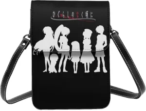Higurashi When They Cry Wallet Phone Women'S Fashion Purse Adjustable Handba Crossbody Bags