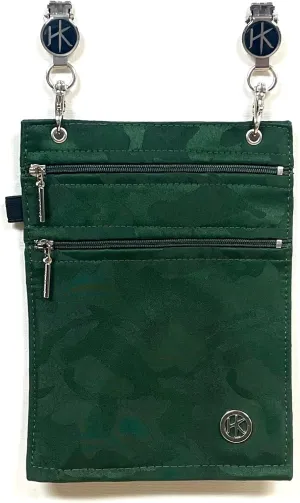 HIP KLIPS Green Camo clippable WATERPROOF pocket, RFID Blocking, No Belt Loops Needed, Hands-Free and Secure, perfect for cash, credit, ID, Cell phone, Glasses and more.