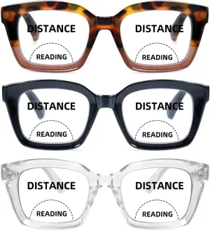 HIYANJN Bifocal Reading Glasses For Women Men Blue Light Computer Readers Clear Top Transition Ladies Eyewear