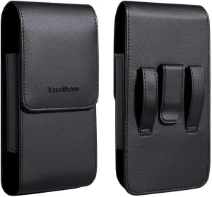 Holster for iPhone 16 Plus, 16 Pro Max, iPhone 15 Plus 15 Pro Max,14 Plus 14 Pro Max,13 Pro Max,12 Pro Max Belt Holster Fit with Thick Defender Case Hybrid Armor On