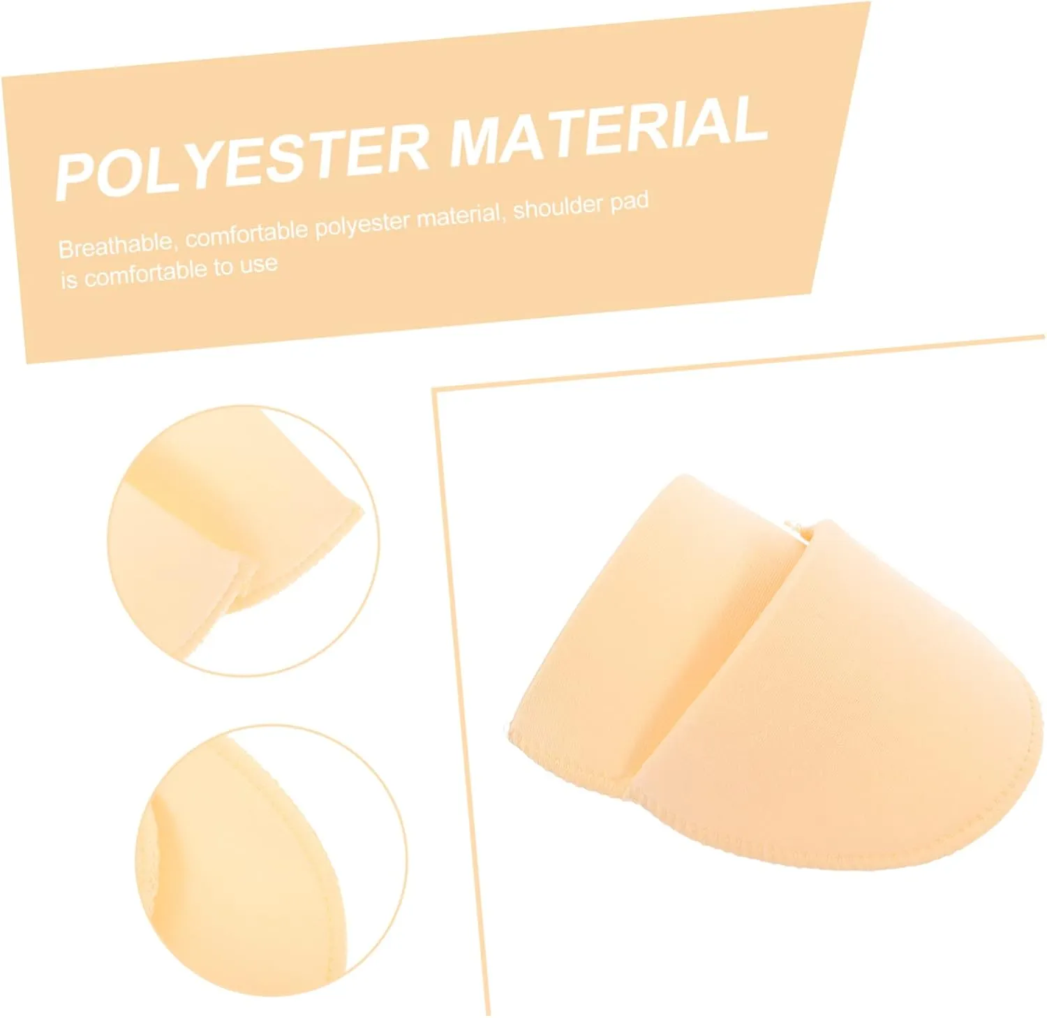 HOMSFOU Polyester Shoulder Pads for Women 3 Pairs of Anti-Slip Shoulder Enhancers Universal Fit Washable and Skin-Friendly
