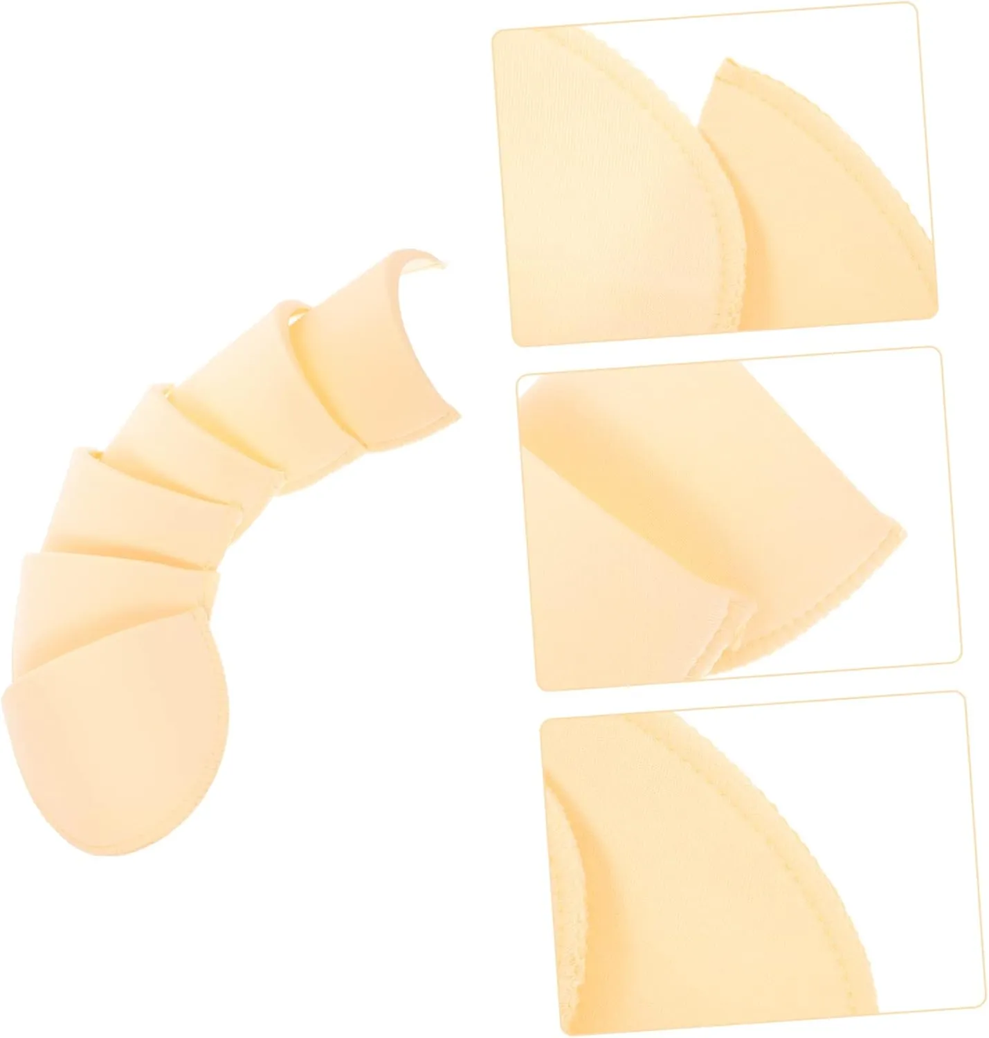 HOMSFOU Polyester Shoulder Pads for Women 3 Pairs of Anti-Slip Shoulder Enhancers Universal Fit Washable and Skin-Friendly