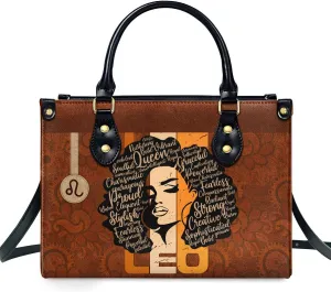 Horoscope - Personalized Leather Handbag For Women, Bohemian, Zodiac, Birthday Gifts - Mothers Day Gifts For Women