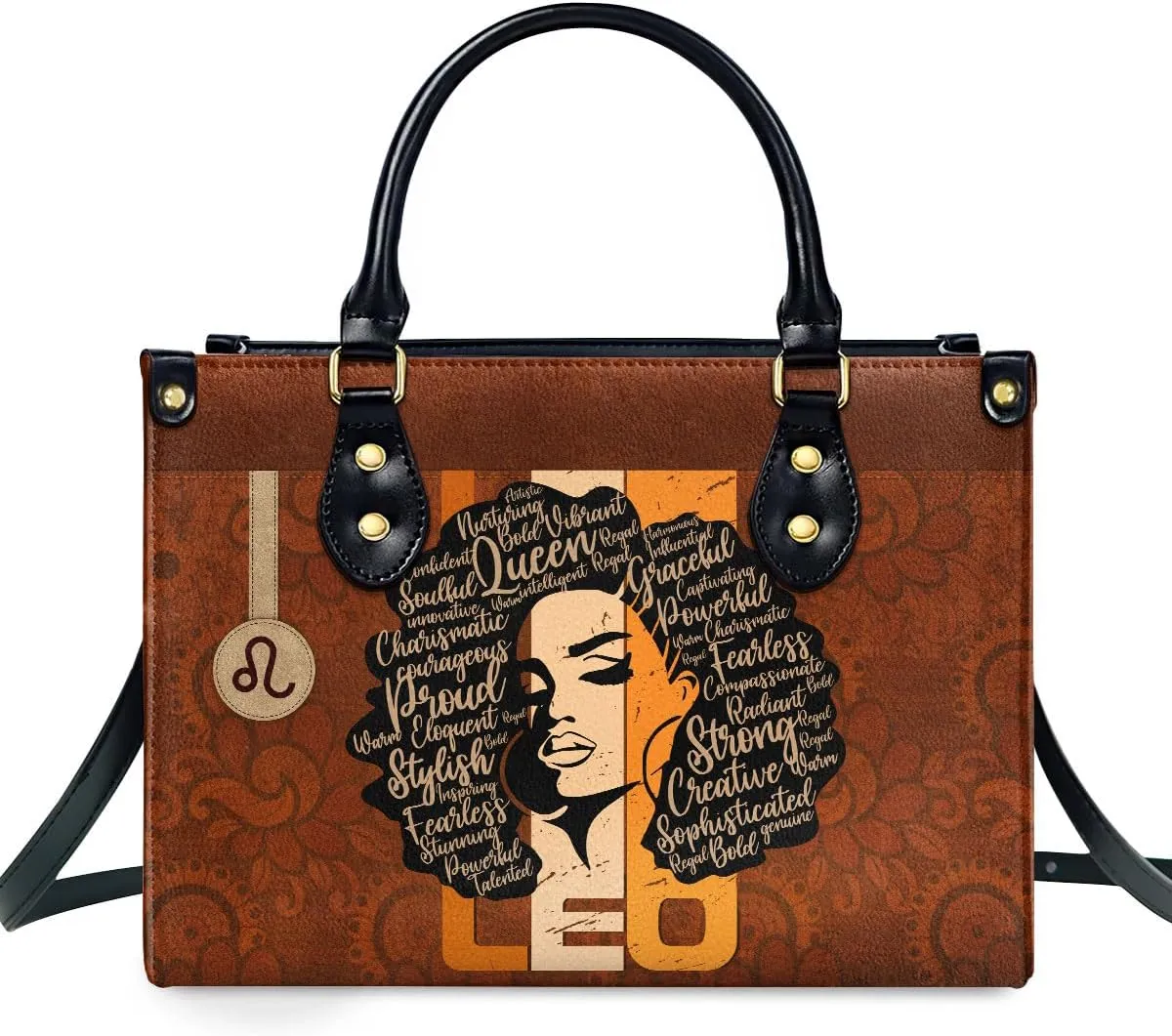 Horoscope - Personalized Leather Handbag For Women, Bohemian, Zodiac, Birthday Gifts - Mothers Day Gifts For Women