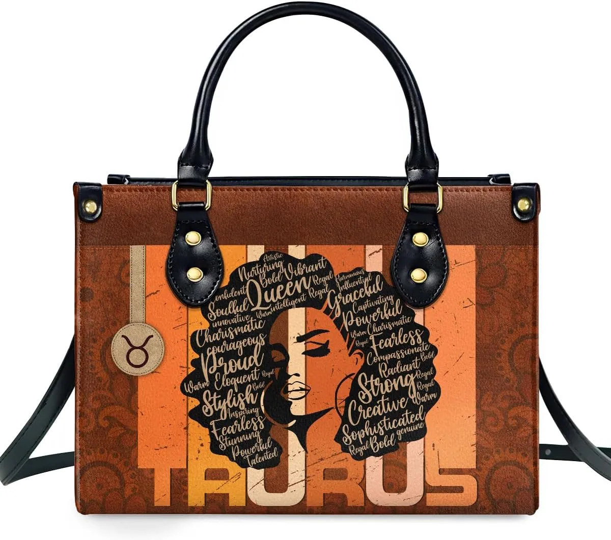 Horoscope - Personalized Leather Handbag For Women, Bohemian, Zodiac, Birthday Gifts - Mothers Day Gifts For Women