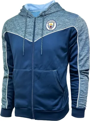 Icon Sports Men's Manchester City Full-Zip Hoodie, Licensed M. City Hooded Sweatshirt