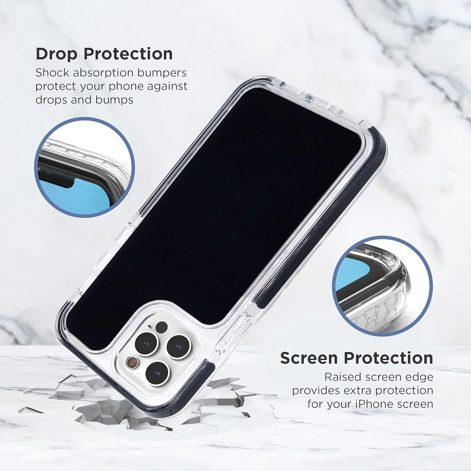 iHome Magnetic Silicone Velo Case: Premium Silicone, Lightweight, Ultra Slim, Shock Absorbent Velo Protective Case, MagSafe Compatible (iPhone 12/12 Pro, Black)