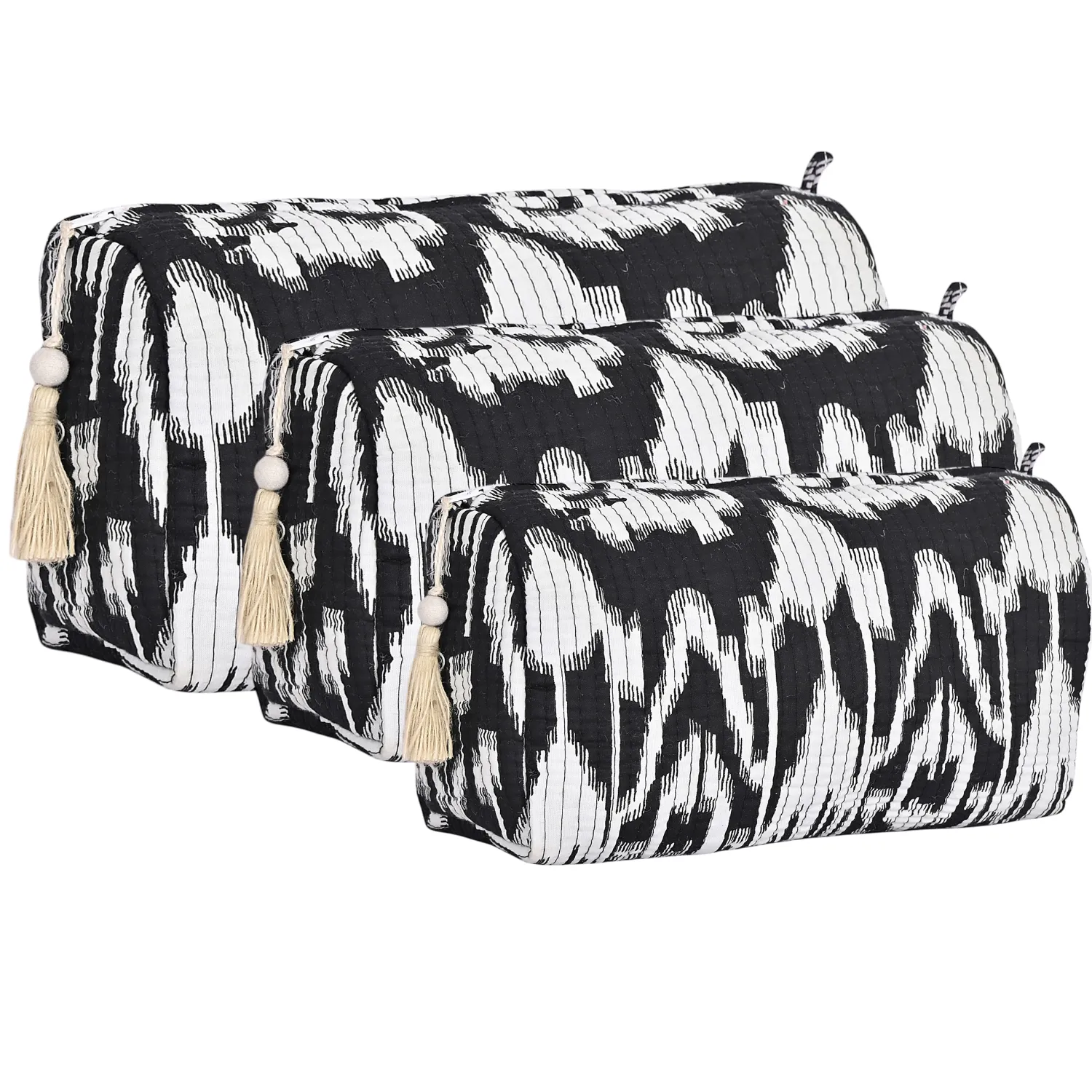 Ikat Cotton Tote, Weekender and Travel Set Bundle