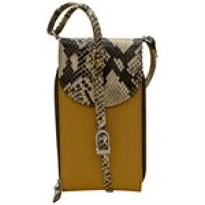 ILI 6321 SNAKE MULTI ACCORDION PHONE CROSSBODY INTERNATIONAL LEATHER INDUSTRIES