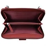 ILI 6345 AUTUMN MULTI PHONE WALLET CROSSBODY INTERNATIONAL LEATHER INDUSTRIES