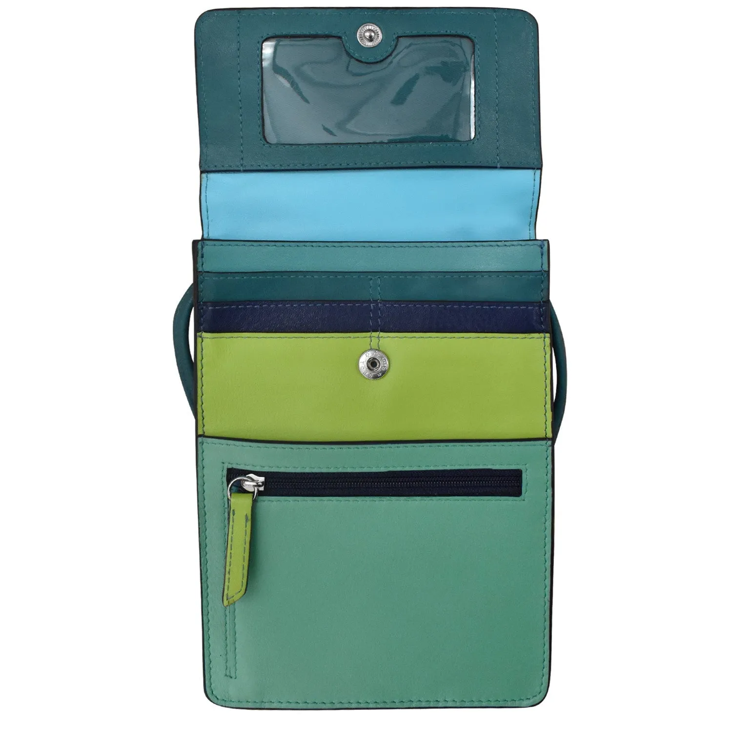 ILI 6824 SERENITY MULTI ORGANIZER ON A STRING INTERNATIONAL LEATHER INDUSTRIES