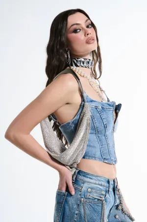 IM IT LUXE RHINESTONE BAG