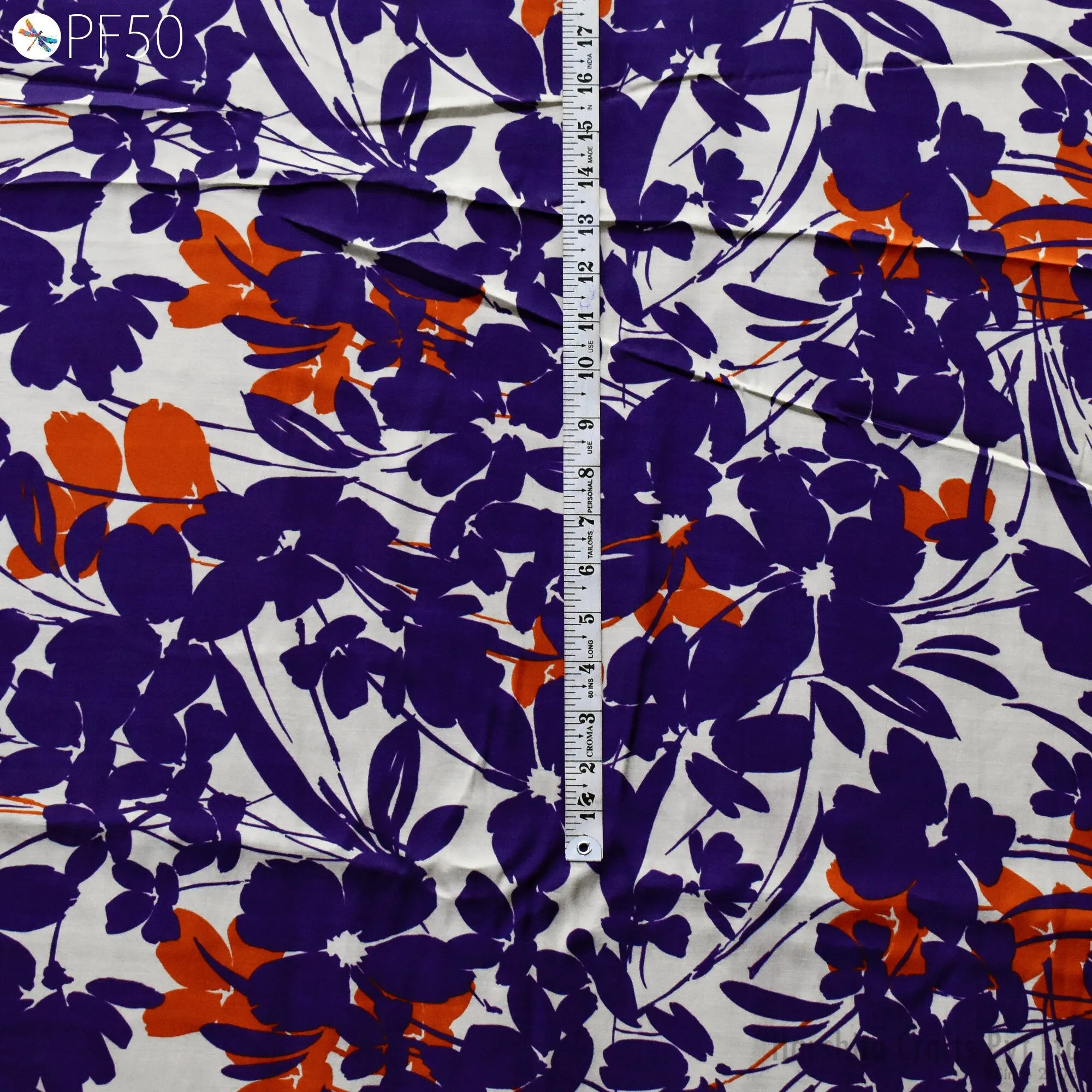 Indian Modal Fabric by the Yard Flowy Soft Printed Summer Dresses Fabric Shirt Comfortable Clothing Wedding Costumes Drapery Sewing Crafting