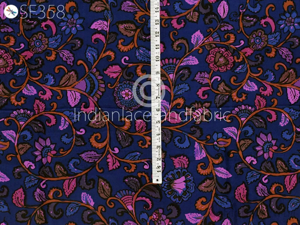 Indian Soft Pure Habotai Silk Fabric by the yard Silk Printed Wedding Dresses Bridesmaid Party Costumes Crafting Sewing Saree Dupatta Scarf