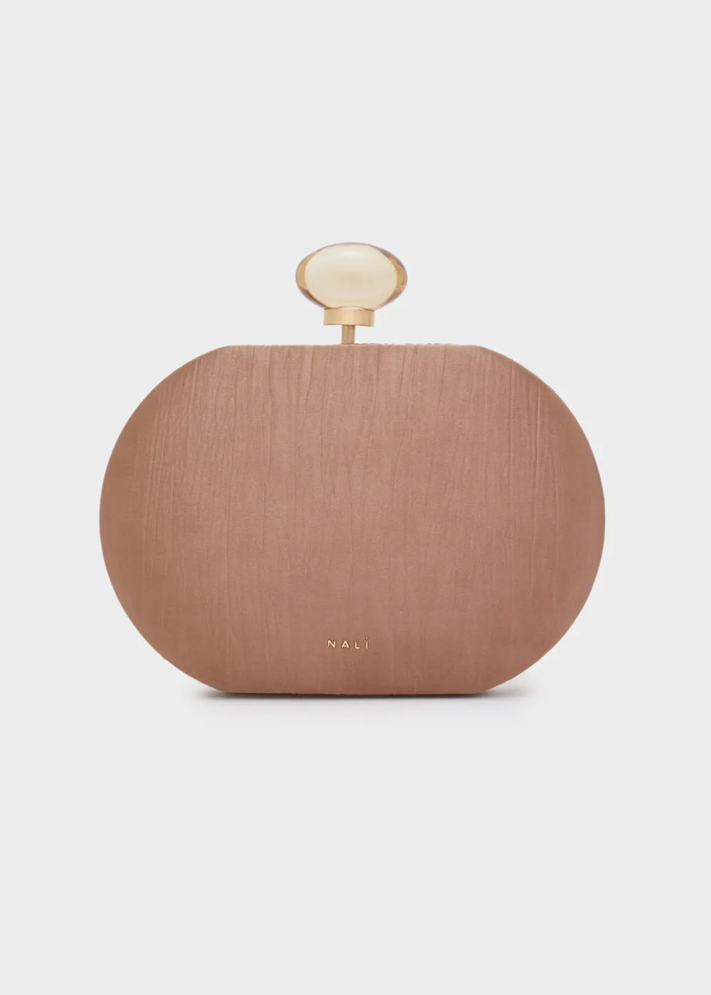 IOLE CLUTCH W/ WRINKLED FABRIC