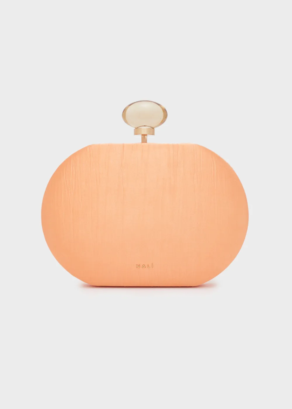 IOLE CLUTCH W/ WRINKLED FABRIC