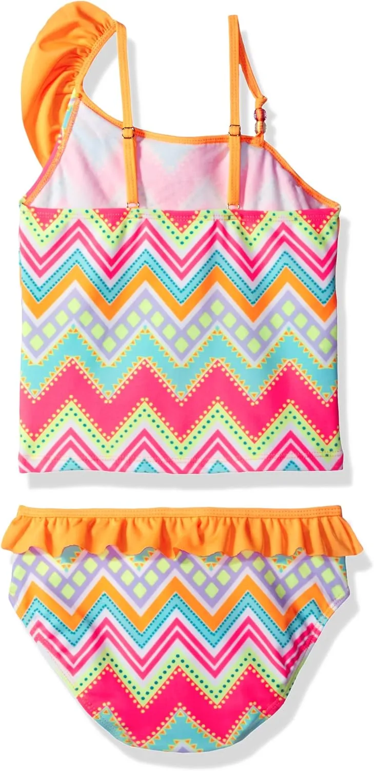 Jantzen Girls' Mermaid Ruffle Tankini swimsuit