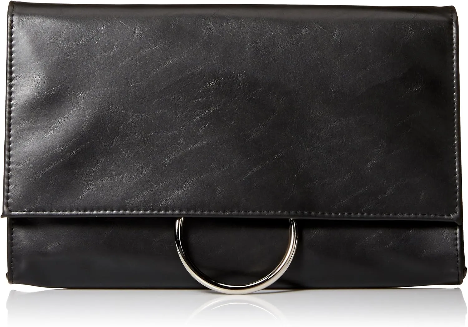Jessica McClintock Nora Solid Large Envelope Clutch with Ring Closure