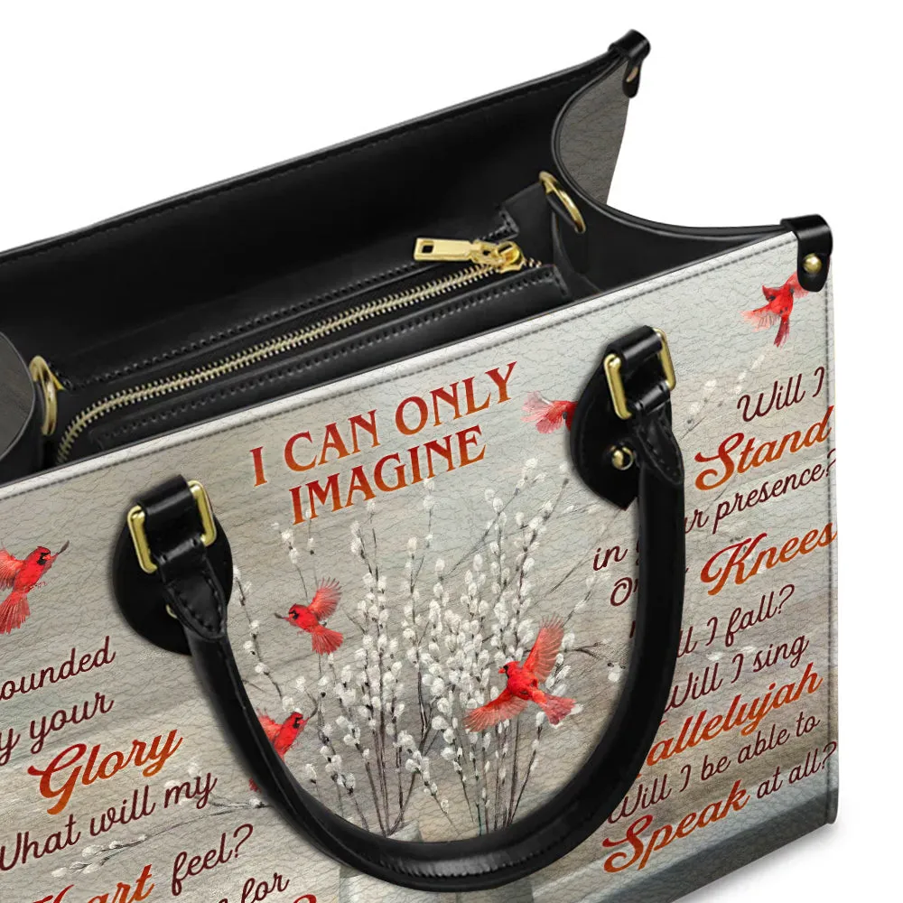 Jesus Cardinal I Can Only Imagine Leather Bag