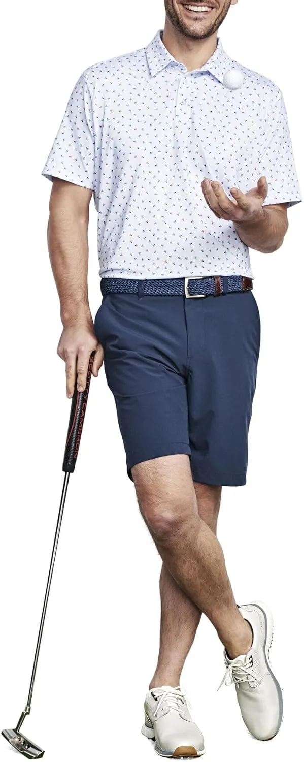 Johnston & Murphy Men's XC4 Print Performance Polo