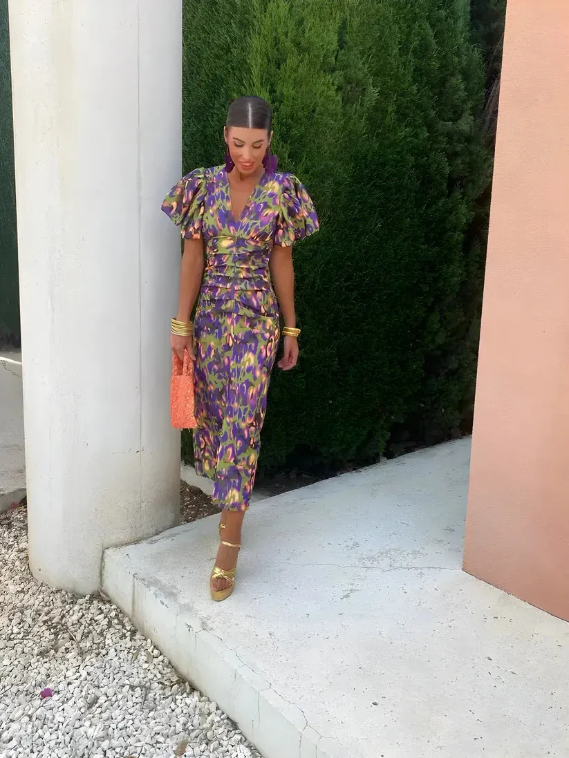 Jorien - Dress With Pleated Sleeves