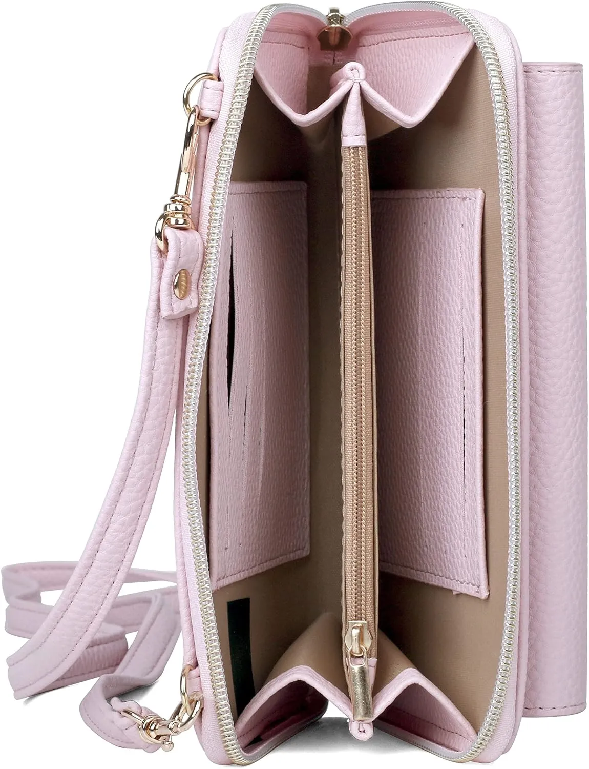 Julia Buxton Pebble Vegan Leather East West Mobile Carrier