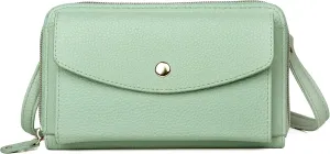 Julia Buxton Pebble Vegan Leather East West Mobile Carrier