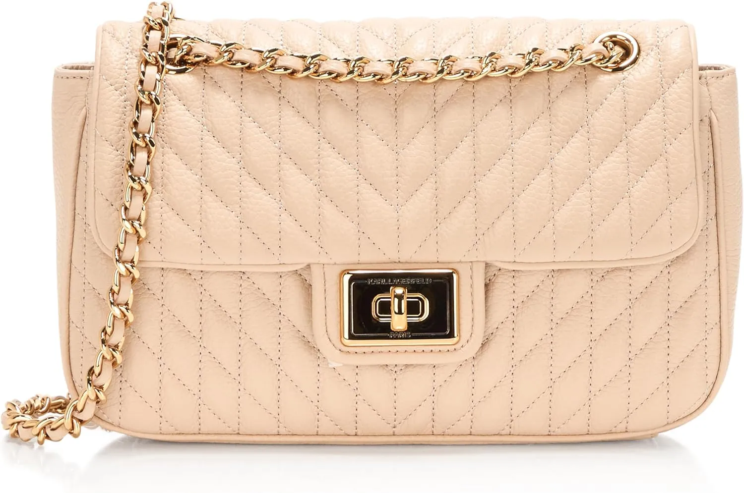 Karl Lagerfeld Paris Agyness Solid Shoulder Bag