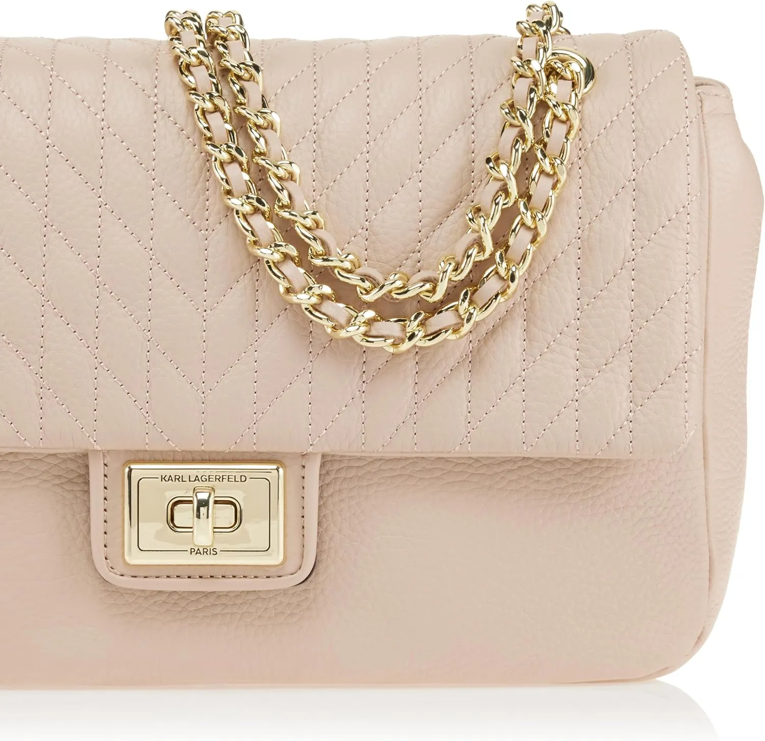 Karl Lagerfeld Paris Agyness Solid Shoulder Bag