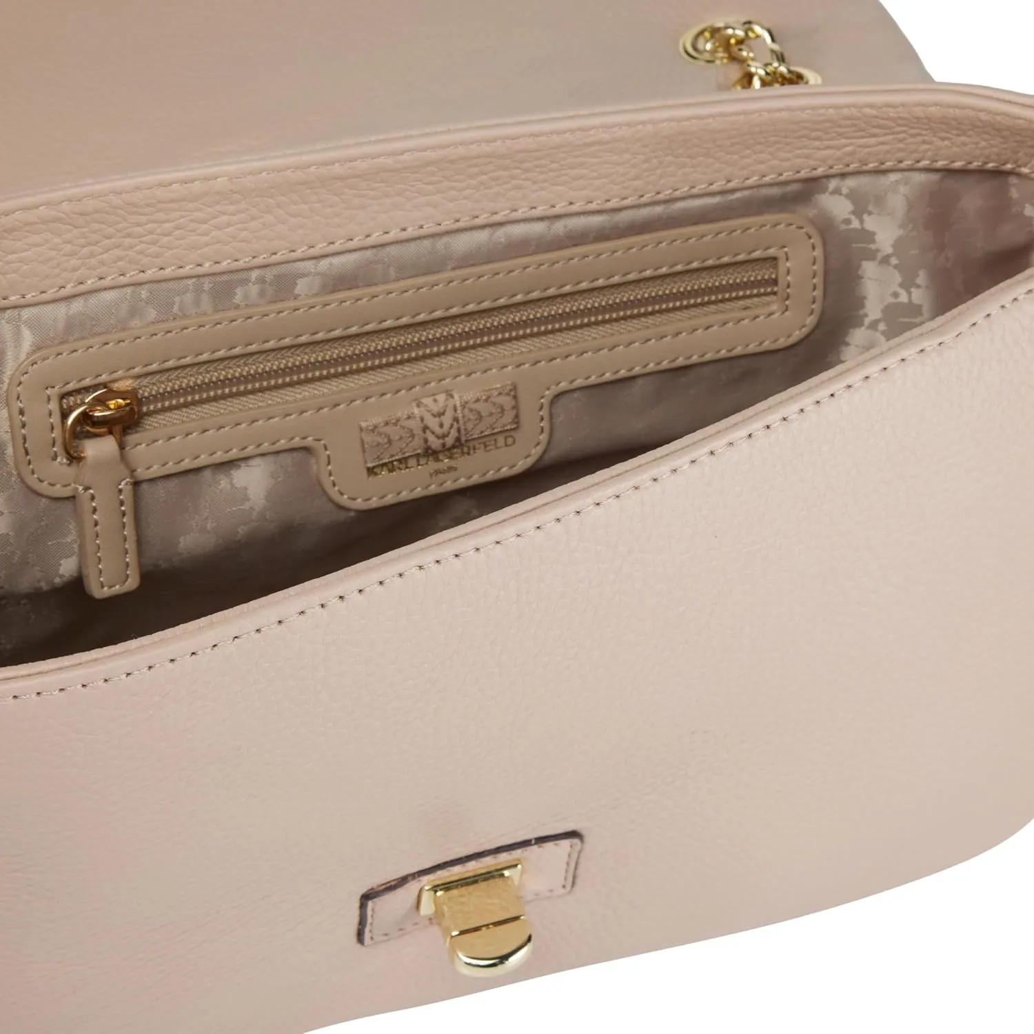 Karl Lagerfeld Paris Agyness Solid Shoulder Bag